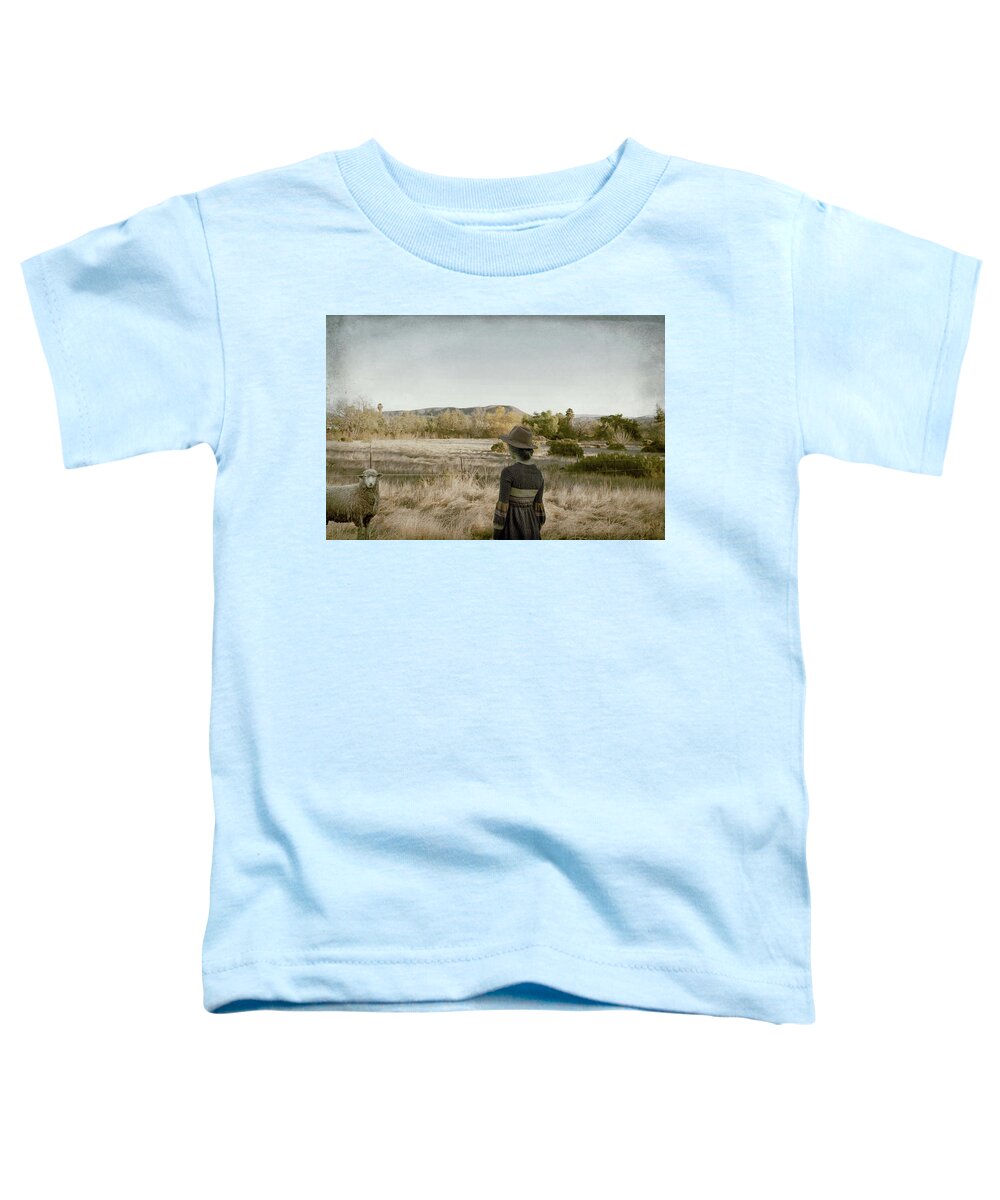 Sheep Toddler T-Shirt featuring the photograph This Beautiful Life by Alison Frank