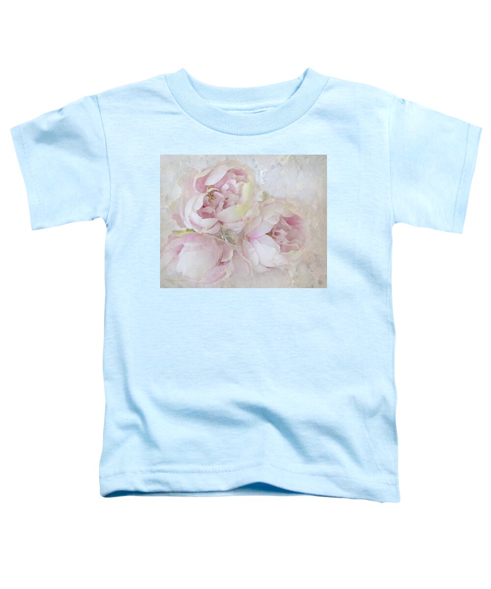 Flower Toddler T-Shirt featuring the photograph Three Peonies by Karen Lynch