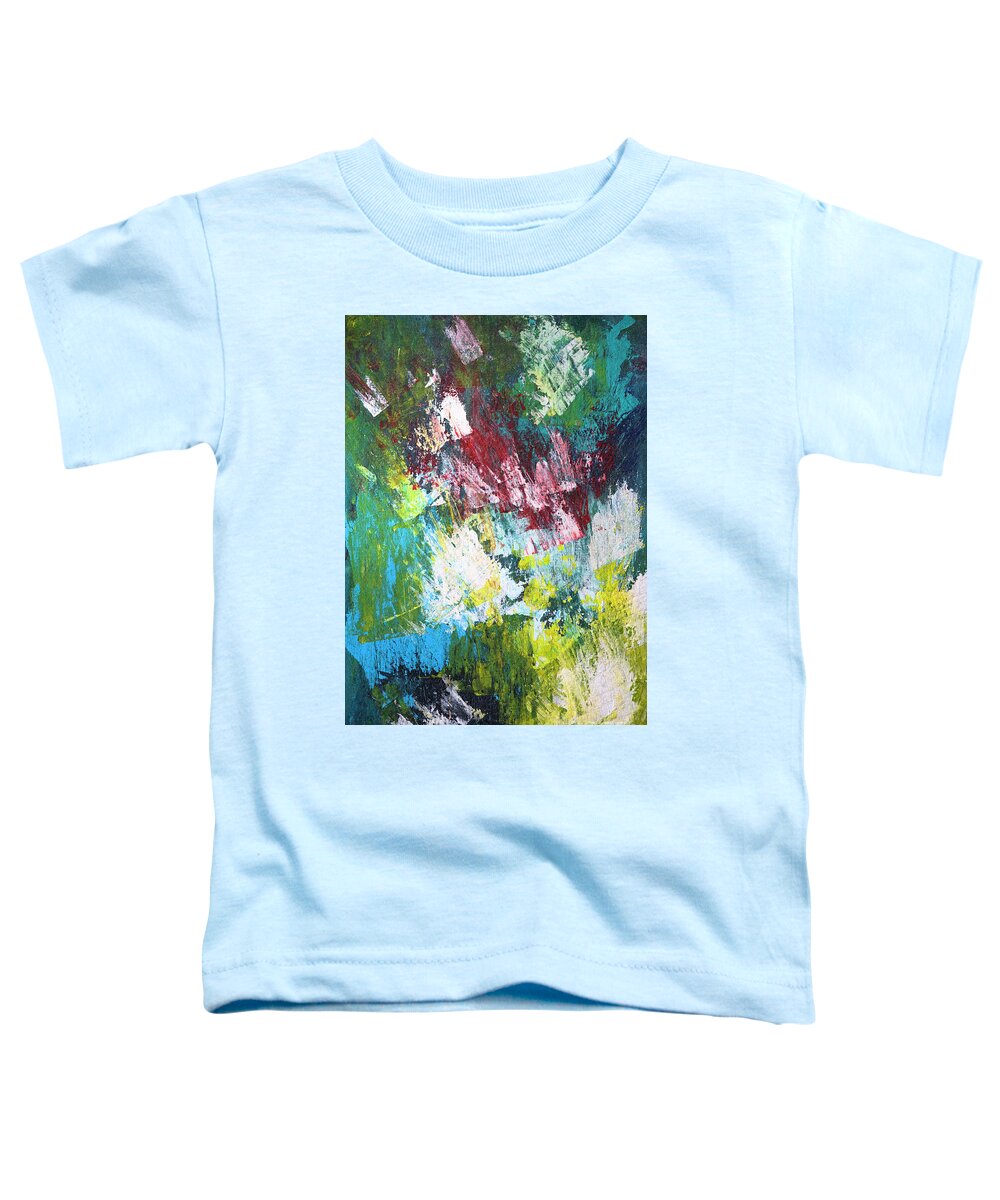 Vertical Toddler T-Shirt featuring the painting Unbridled Joy Of Spring by Catherine Sullivan