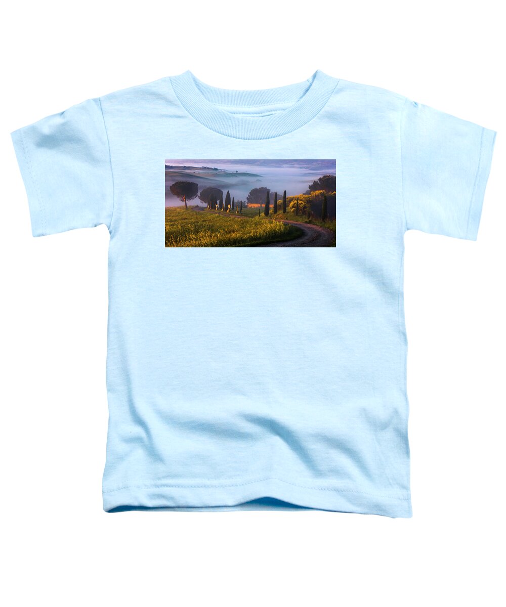 Italy Toddler T-Shirt featuring the photograph Val d'Orcia by Evgeni Dinev