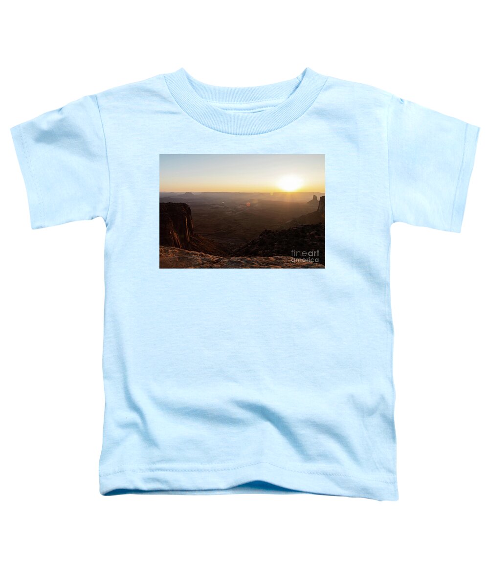 Wayne Moran Photograpy Toddler T-Shirt featuring the photograph Views from Candlestick Tower Overlook Canyonlands National Park by Wayne Moran