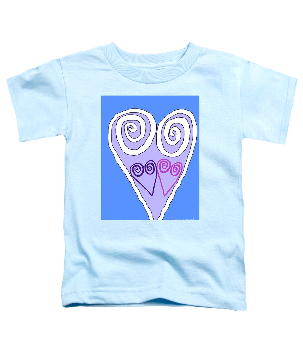Love Toddler T-Shirt featuring the digital art Vortex Love Valentine by Mars Besso