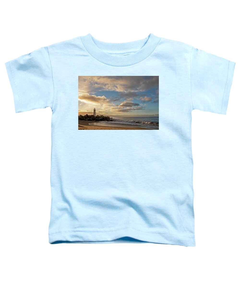  Toddler T-Shirt featuring the photograph Walton Lighthouse at Dawn #1 by Carla Brennan