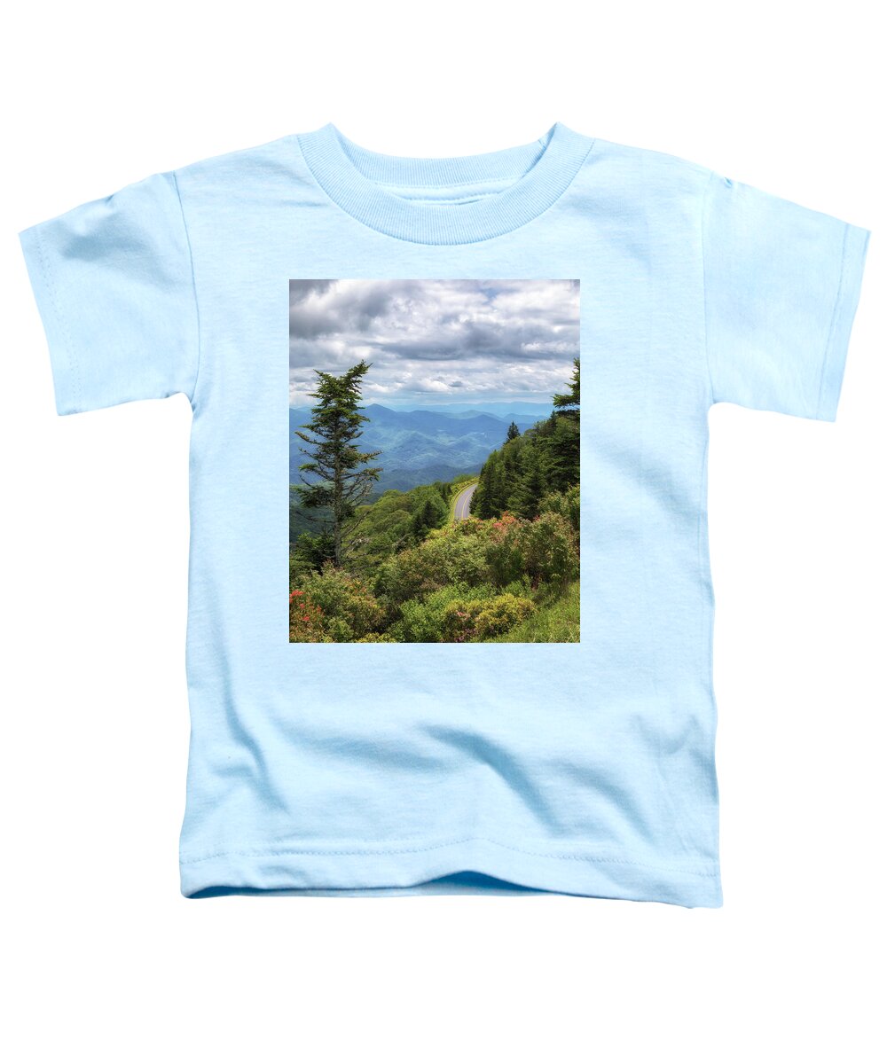 Mountains Toddler T-Shirt featuring the photograph Waterrock Knob Eastern View - Blue Ridge Parkway by Susan Rissi Tregoning