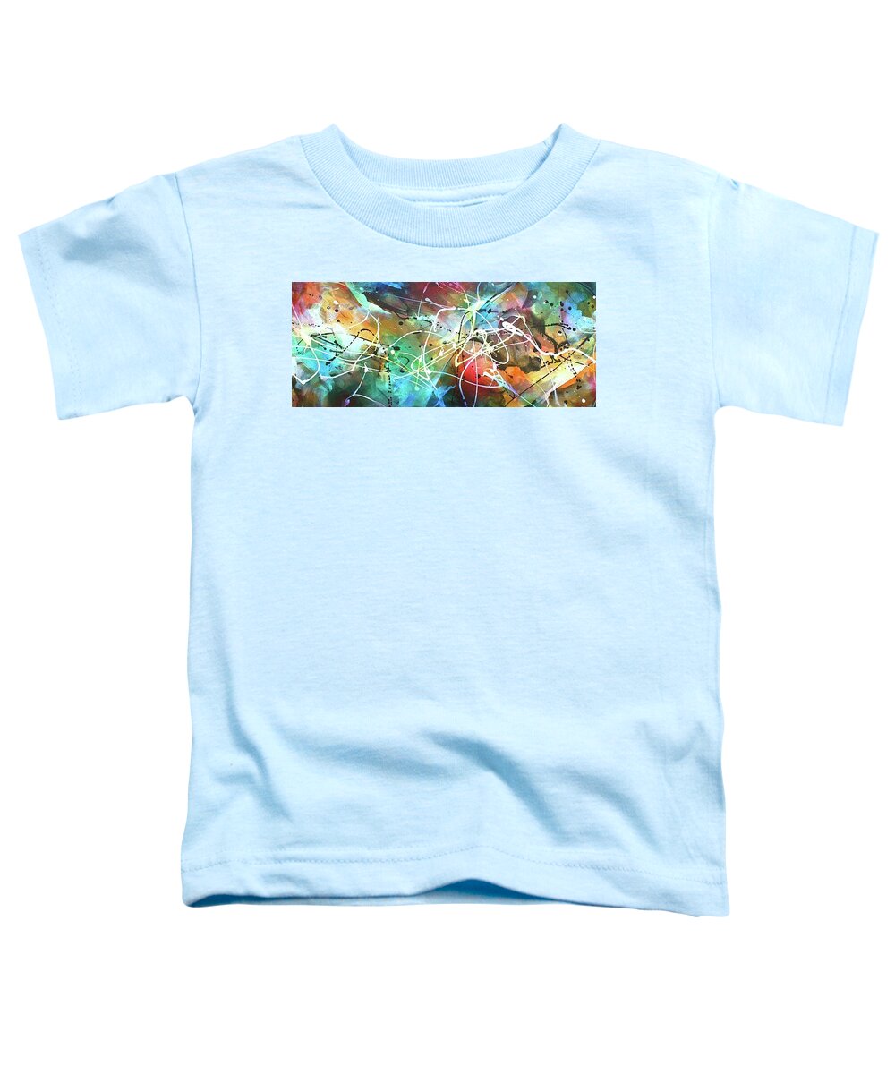 Abstract Toddler T-Shirt featuring the painting White Treasure by Michael Lang