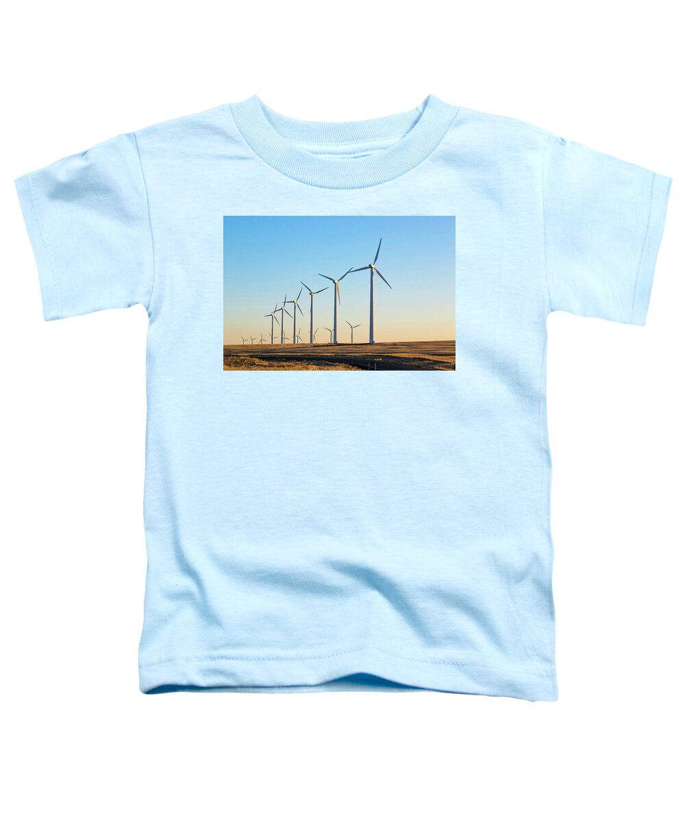 Sky Toddler T-Shirt featuring the photograph Wind Farm by Loyd Towe Photography