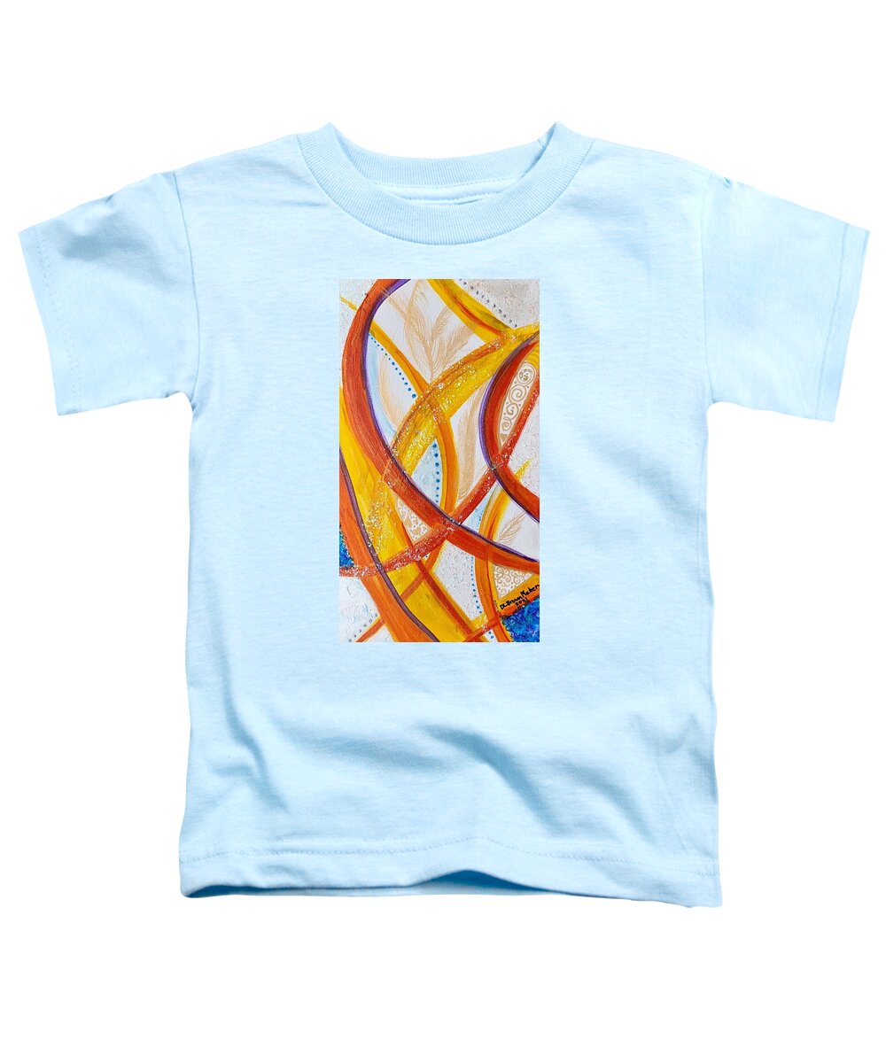 Heaven Toddler T-Shirt featuring the painting Windows Into Heaven by Deb Brown Maher