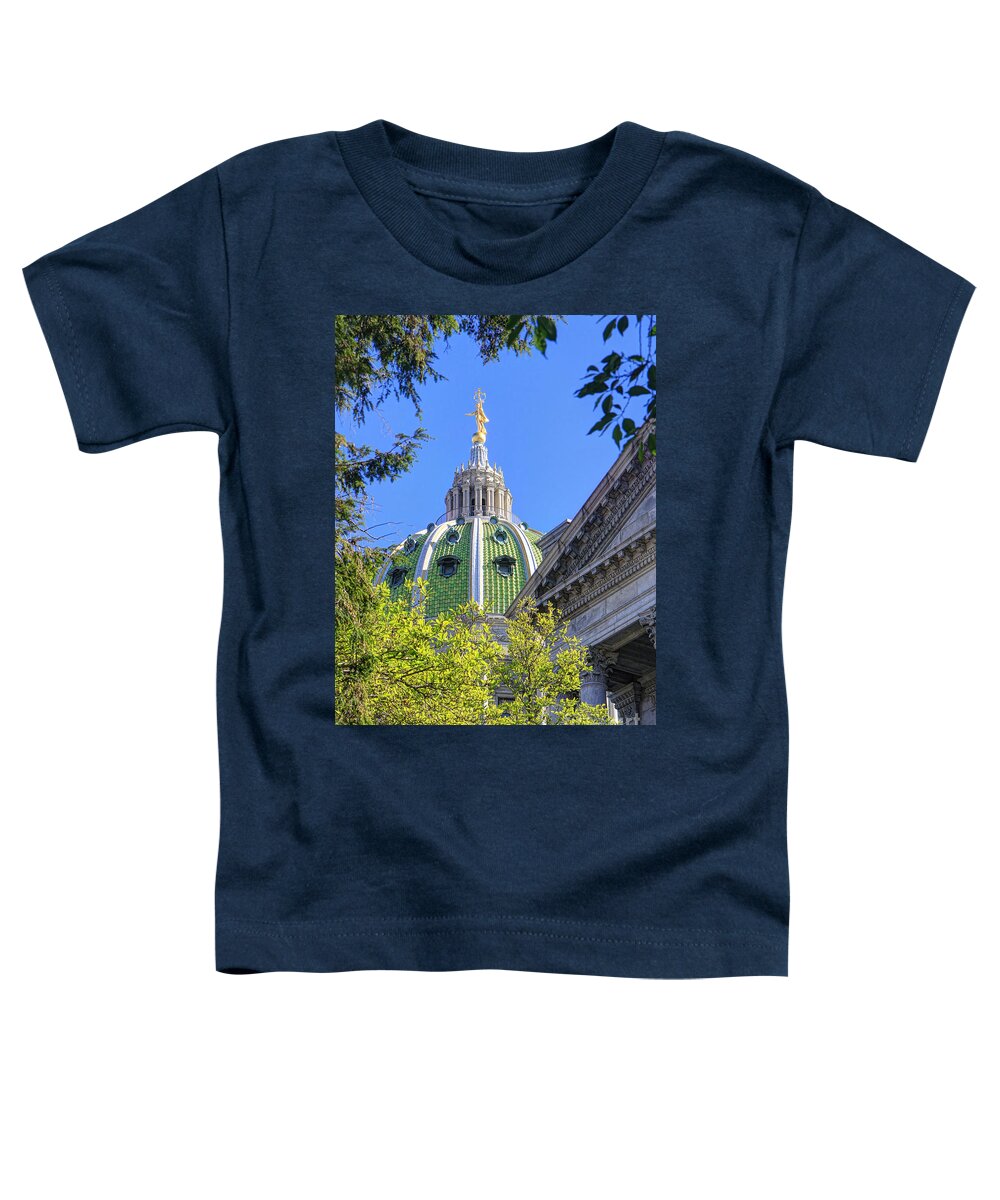 Harrisburg Toddler T-Shirt featuring the photograph Miss Penn by Geoff Crego