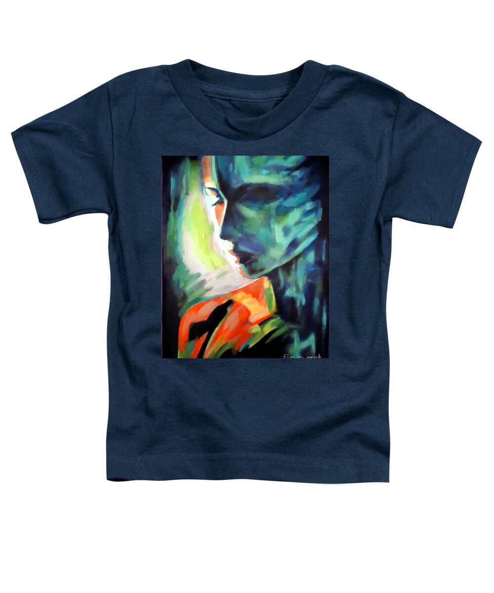 Affordable Original Paintings Toddler T-Shirt featuring the painting The invisible visible by Helena Wierzbicki