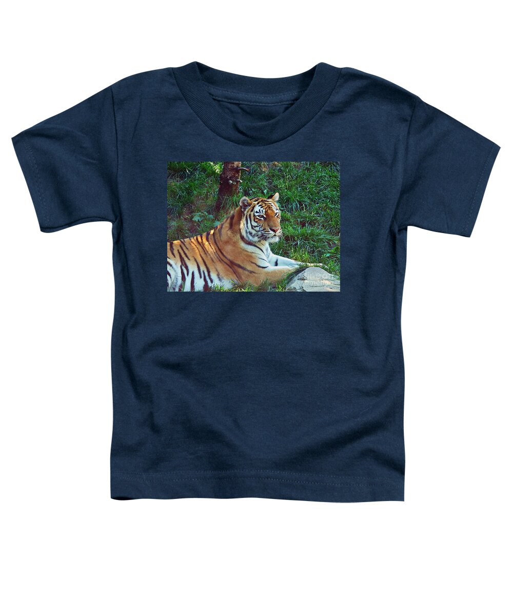Marcia Lee Jones Toddler T-Shirt featuring the photograph Bengal Tiger by Marcia Lee Jones