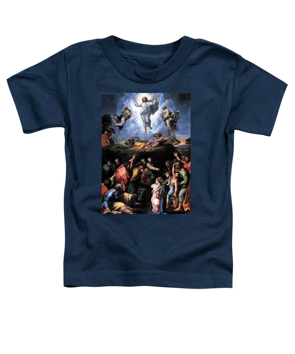Raphael Toddler T-Shirt featuring the painting The Transfiguration #3 by Raphael