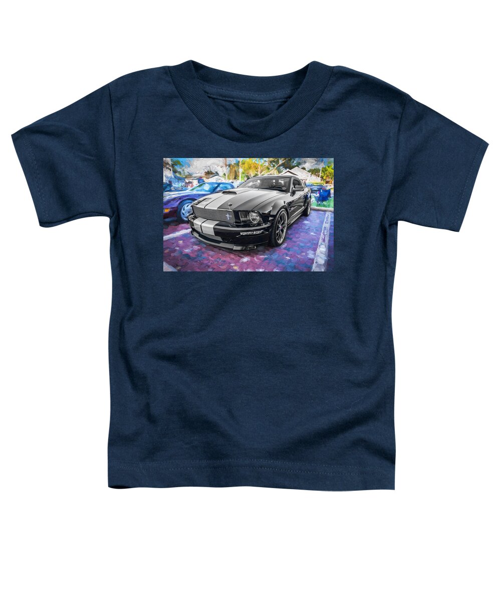 2007 Mustang Toddler T-Shirt featuring the photograph 2007 Ford Mustang Shelby GT Painted #3 by Rich Franco