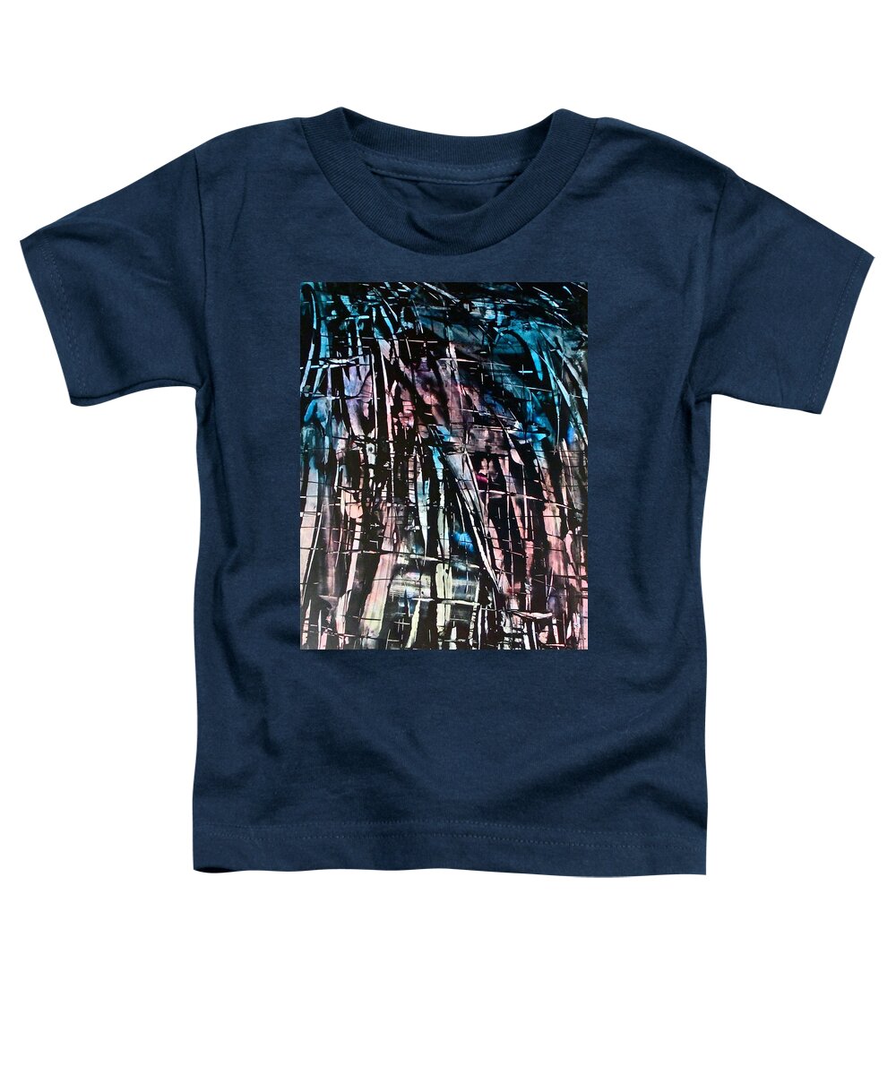 Abstract Toddler T-Shirt featuring the painting 40-Hour Week by Janice Nabors Raiteri