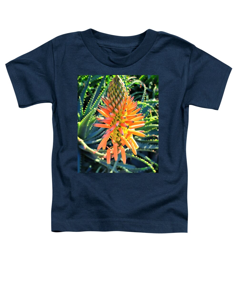 Aloe Toddler T-Shirt featuring the photograph Aloe 4 by Dawn Eshelman