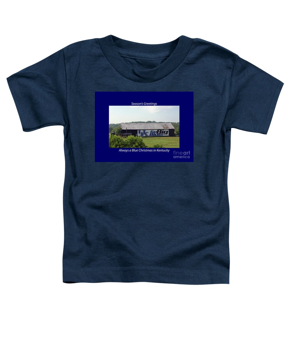 Uk Toddler T-Shirt featuring the photograph Always a Blue Christmas Christmas in Kentucky Card by Roger Potts