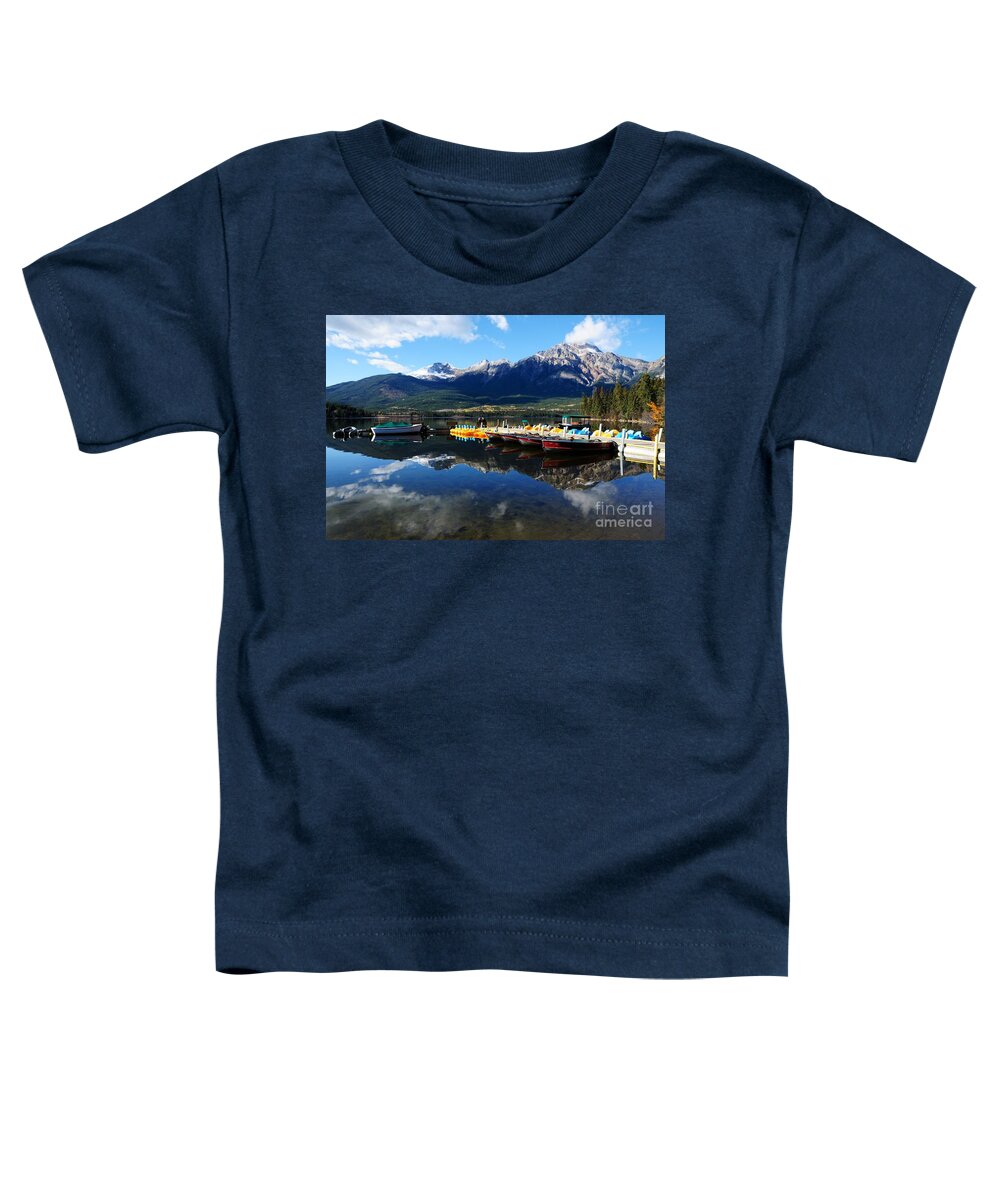 Mountain Toddler T-Shirt featuring the photograph An Autumn Float Would be Fun by Vivian Christopher