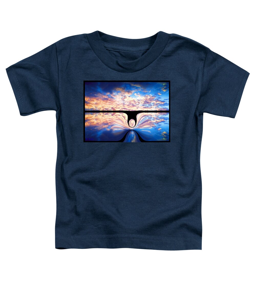 Angel Toddler T-Shirt featuring the digital art Angel In The Sky by Alec Drake