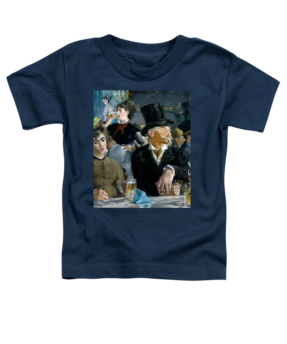 At The Cafe - Concert Toddler T-Shirt featuring the painting At the Cafe Concert by Edouard Manet