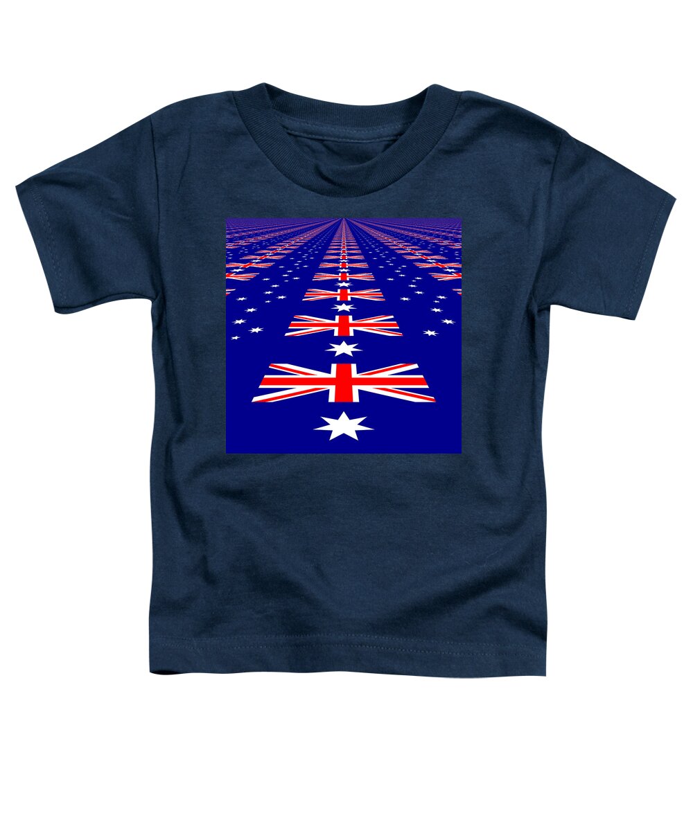 Flag Toddler T-Shirt featuring the photograph Australian Flag Perspective by Kurt Van Wagner