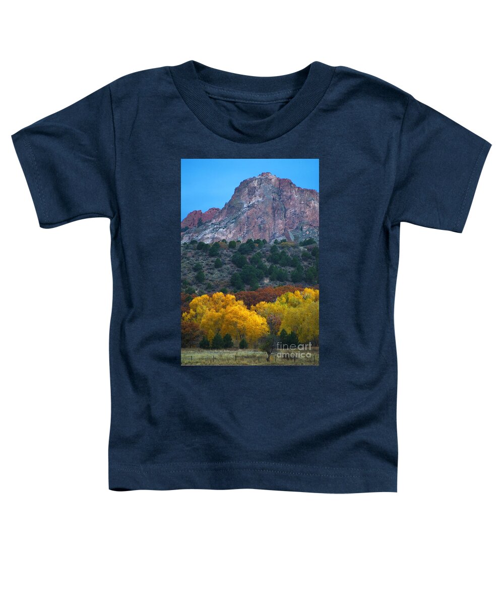 Garden Of The Gods; Autumn Toddler T-Shirt featuring the photograph Autumn of the Gods by Steven Krull