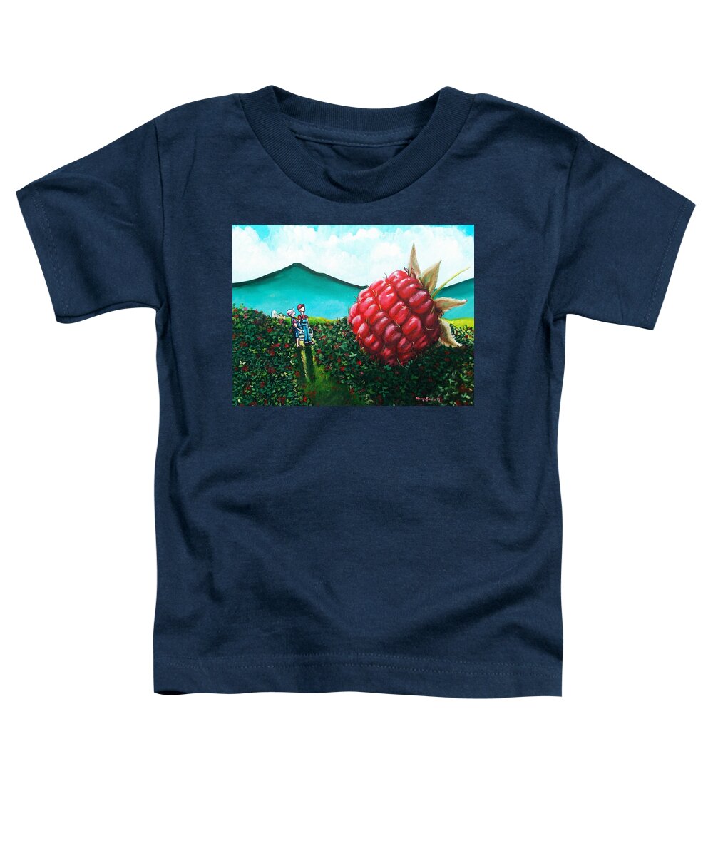 Berry Toddler T-Shirt featuring the painting Berried Alive by Shana Rowe Jackson