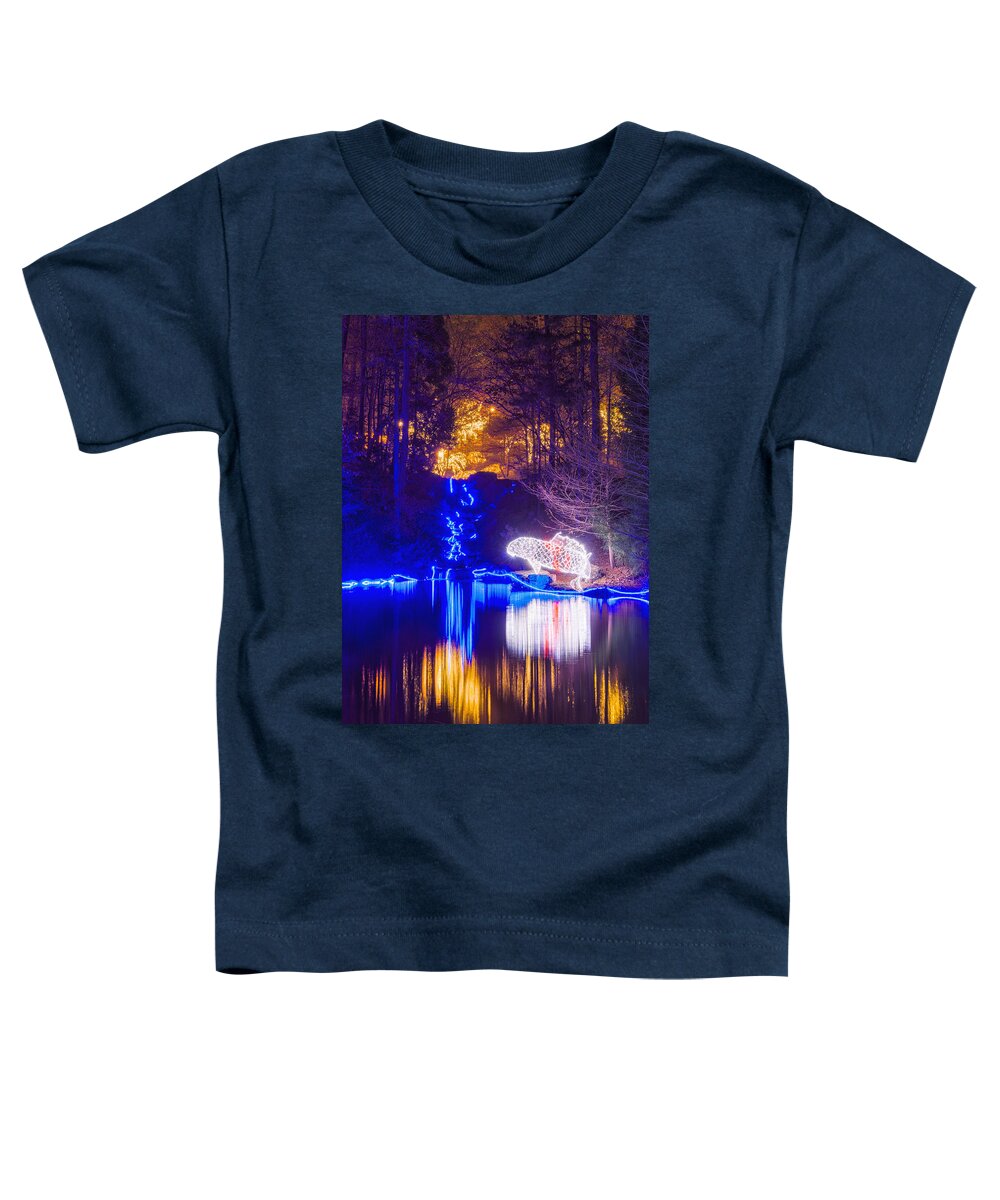 Garvan Toddler T-Shirt featuring the photograph Blue River - crop by Daniel George