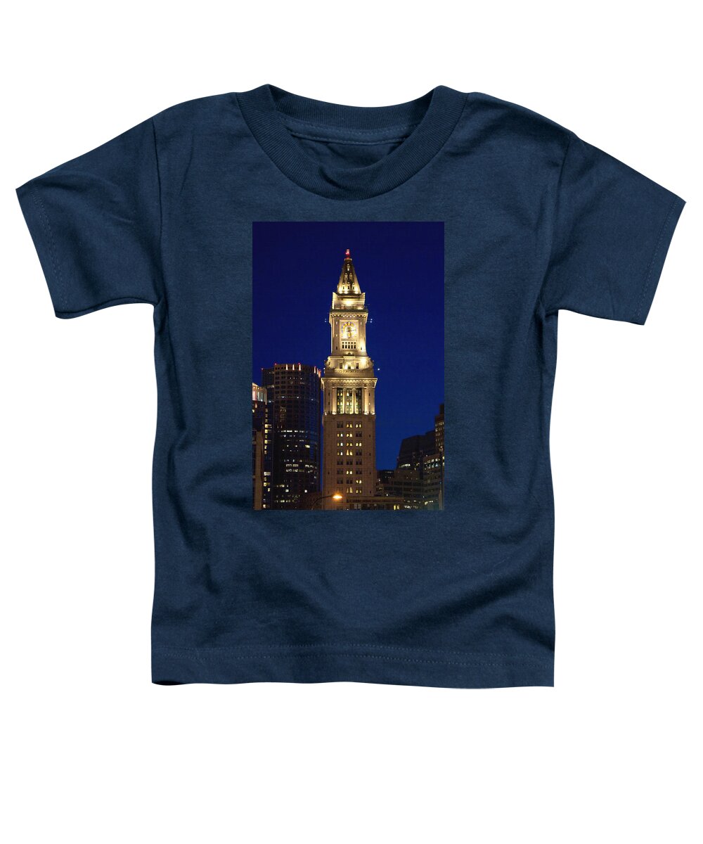 Massachusetts Toddler T-Shirt featuring the photograph Boston Custom House by Joann Vitali