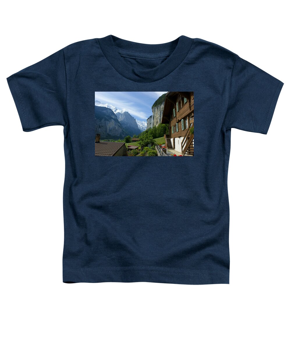 Lauterbrunnen Toddler T-Shirt featuring the photograph Breathtaking Lauterbrunnen Valley by Brian Kamprath