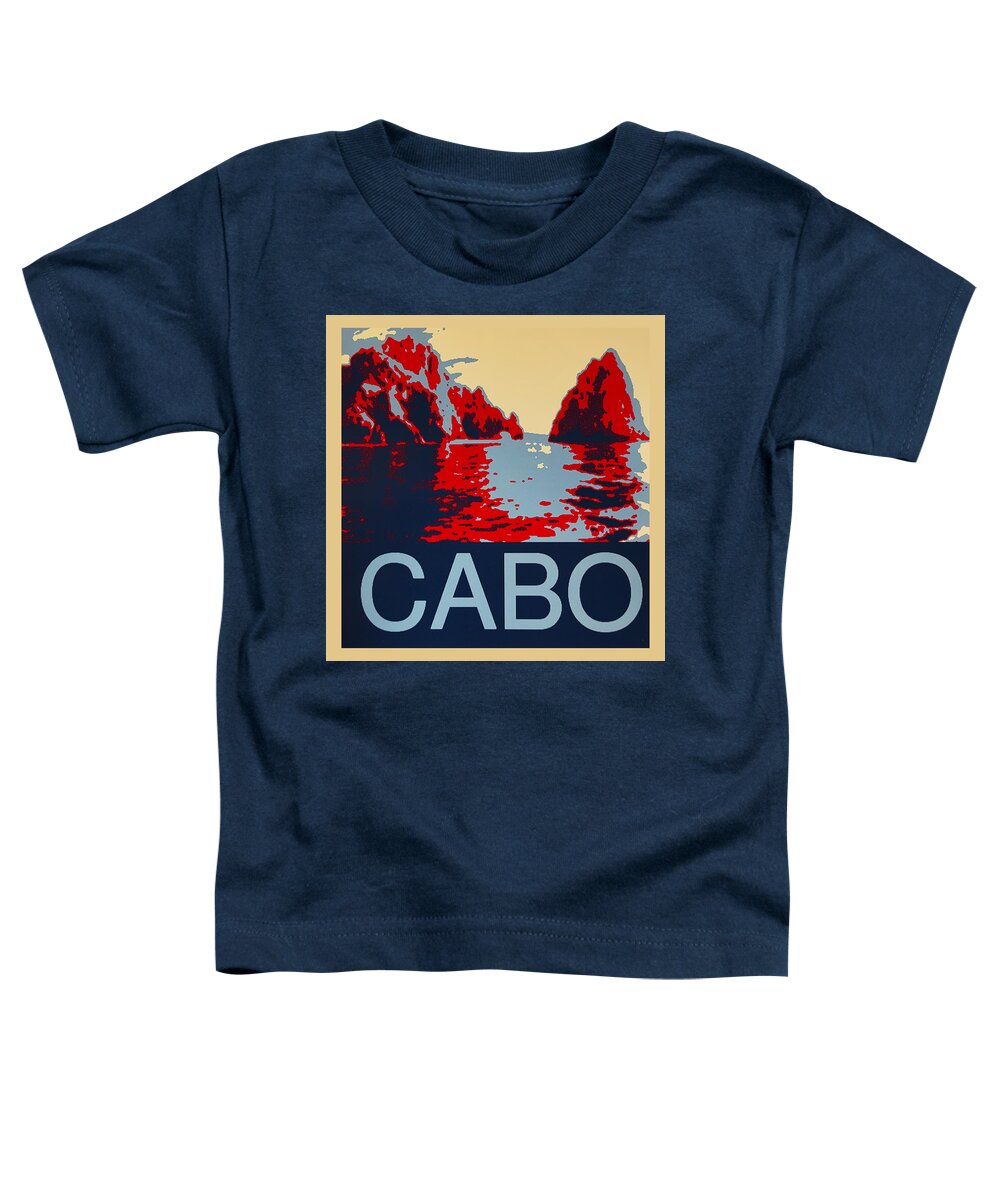 Archway At Cabo Toddler T-Shirt featuring the digital art Cabo by Barbara Snyder