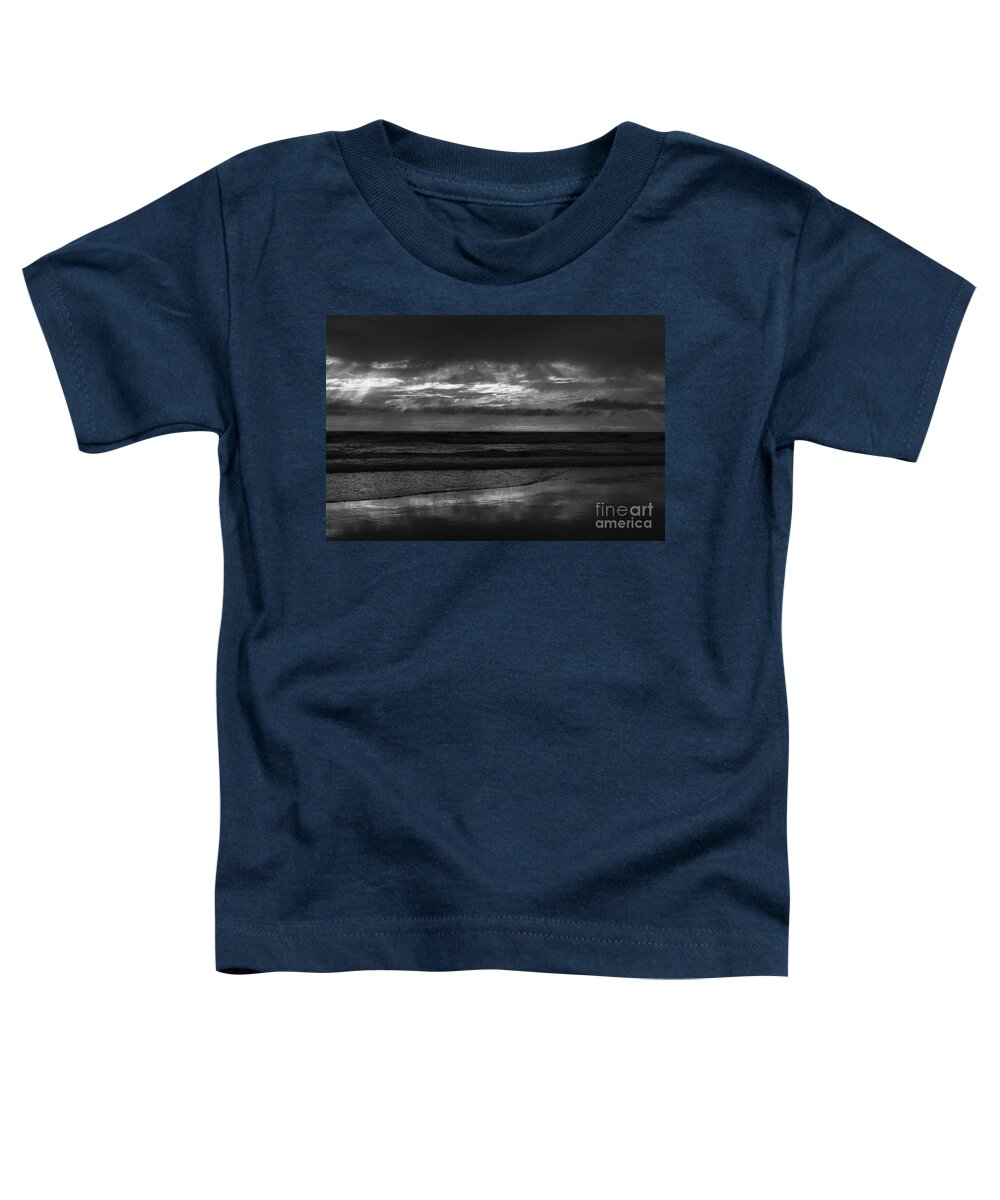 Ocean Photography Toddler T-Shirt featuring the photograph San Elijo Beach Godrays by John F Tsumas