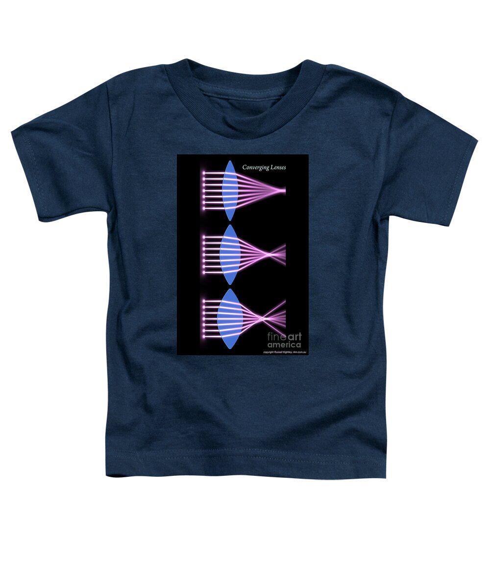 Aberration Toddler T-Shirt featuring the digital art Converging Lenses Poster by Russell Kightley