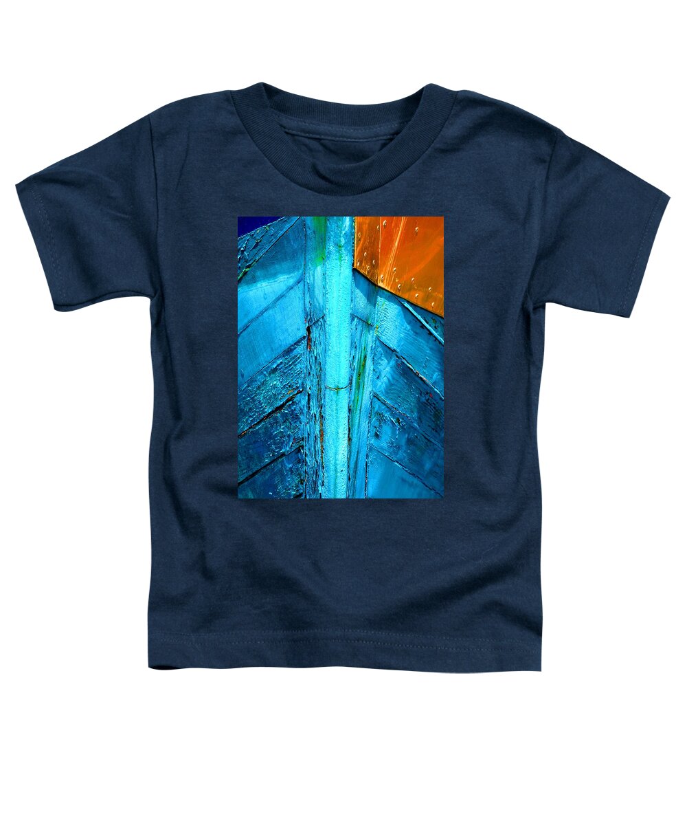 Newel Hunter Toddler T-Shirt featuring the photograph Copper and Blue by Newel Hunter