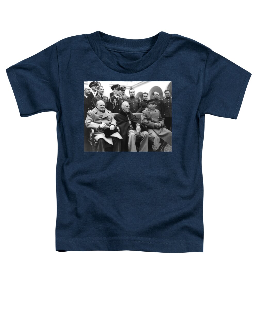 1945 Toddler T-Shirt featuring the photograph Crimean Conference In Yalta by Underwood Archives