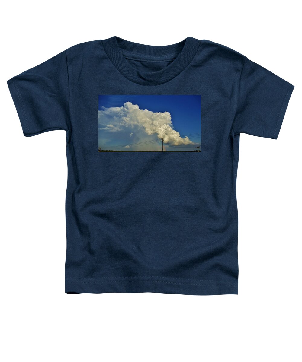 Picture Toddler T-Shirt featuring the photograph Dying Texas Supercell by Ed Sweeney