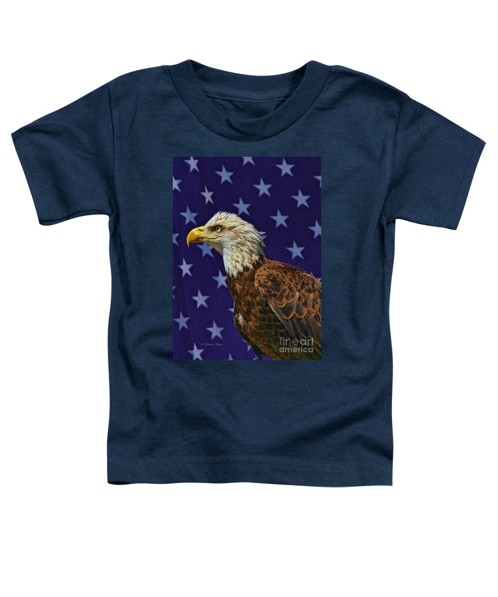 Eagle Toddler T-Shirt featuring the photograph Eagle in the Starz by Deborah Benoit