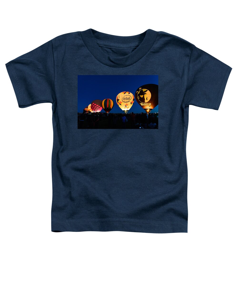 New Mexico Toddler T-Shirt featuring the photograph Early morning launch by John Johnson