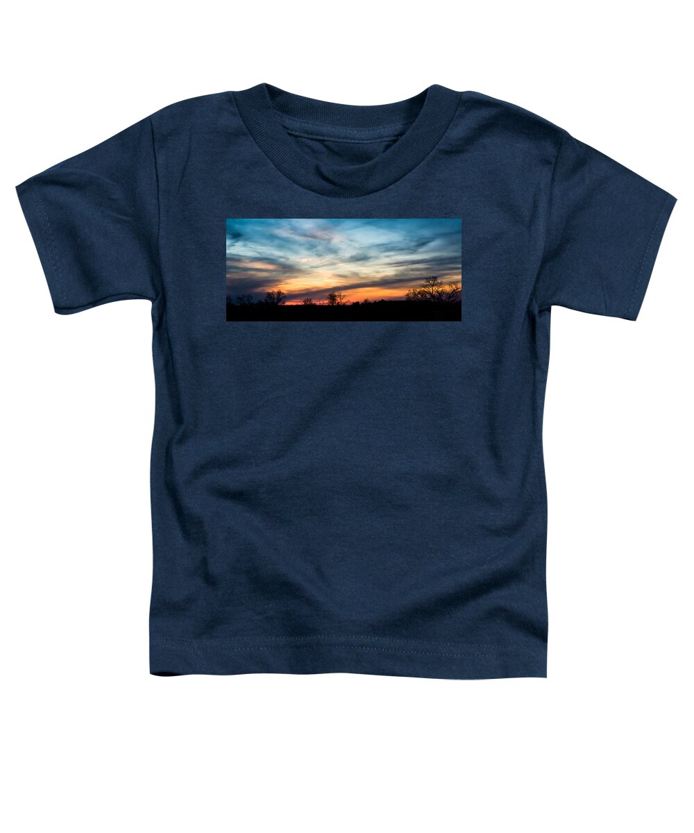 Sky Toddler T-Shirt featuring the photograph Evening Sky by Holden The Moment