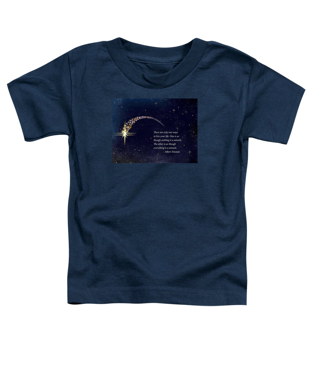 Star Toddler T-Shirt featuring the digital art Everything Is A Miracle by Stella Levi