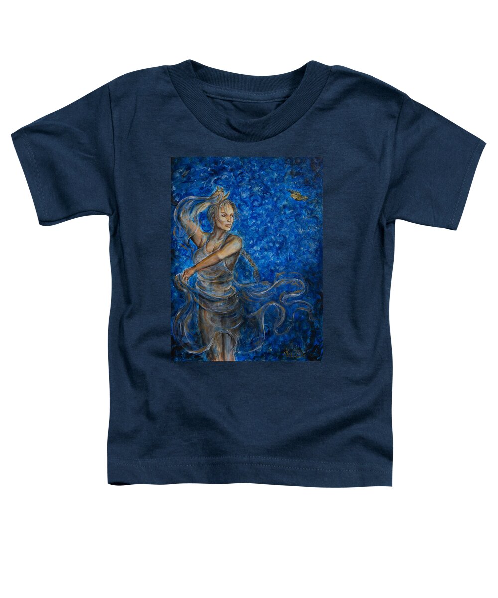 Dancer Toddler T-Shirt featuring the painting Fandango by Nik Helbig