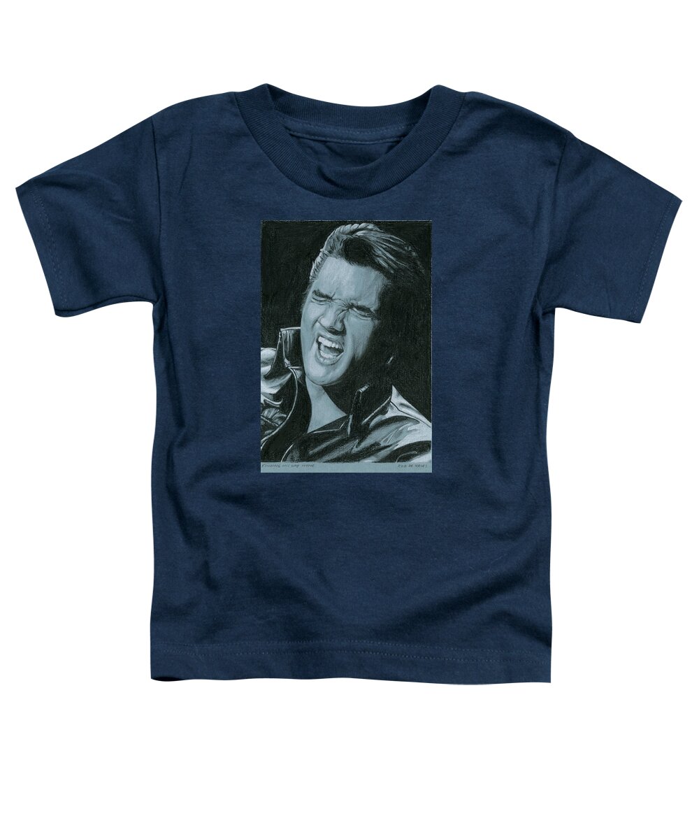Elvis Toddler T-Shirt featuring the drawing Finding his way home by Rob De Vries