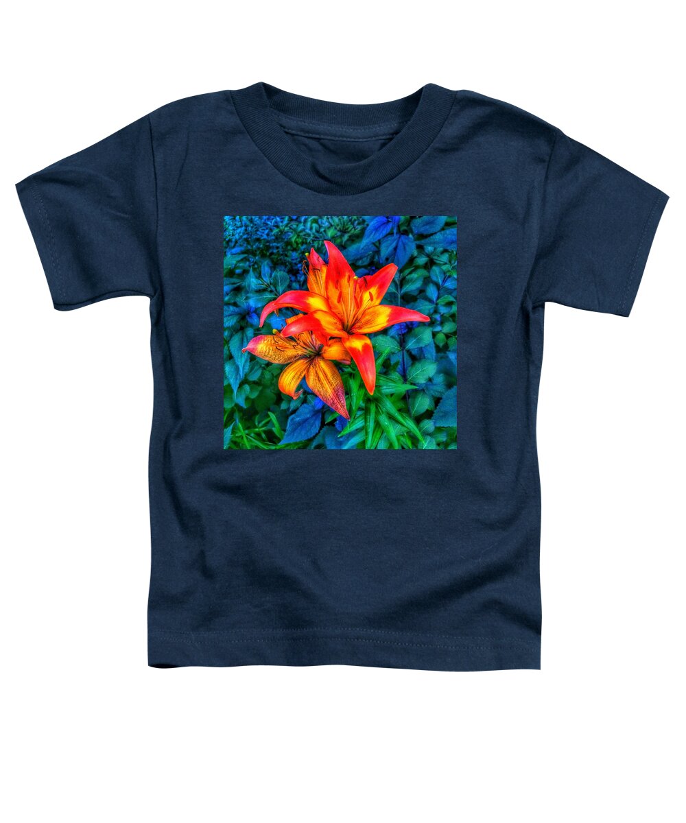 Flowers Toddler T-Shirt featuring the photograph Fireworks by Nick Heap