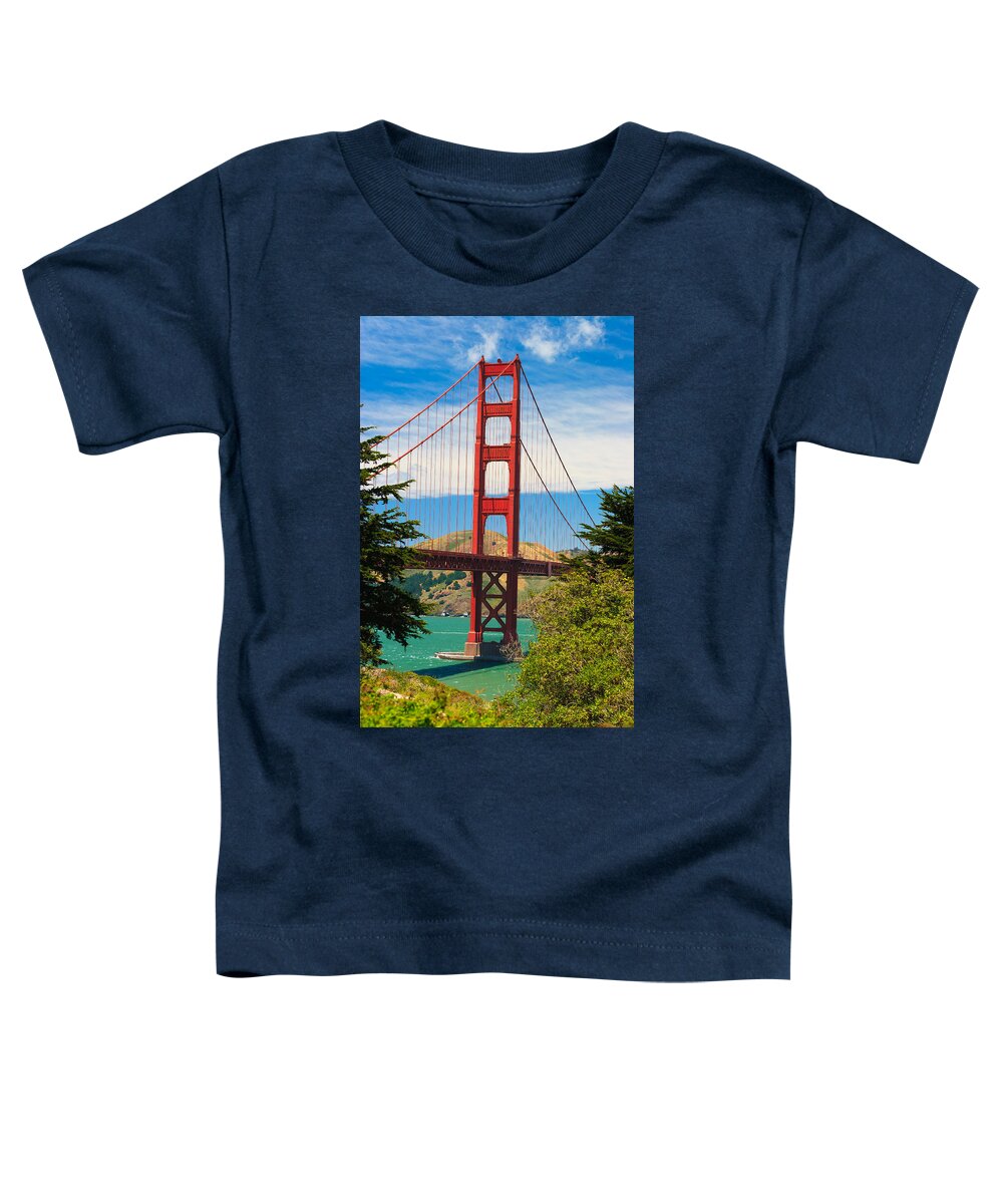 Architecture Toddler T-Shirt featuring the photograph Golden Gate Bridge by Raul Rodriguez