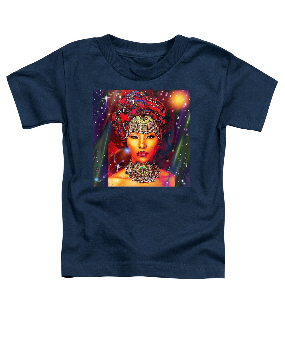 Digital Art Toddler T-Shirt featuring the digital art Great Lady Malkia by Karen Buford