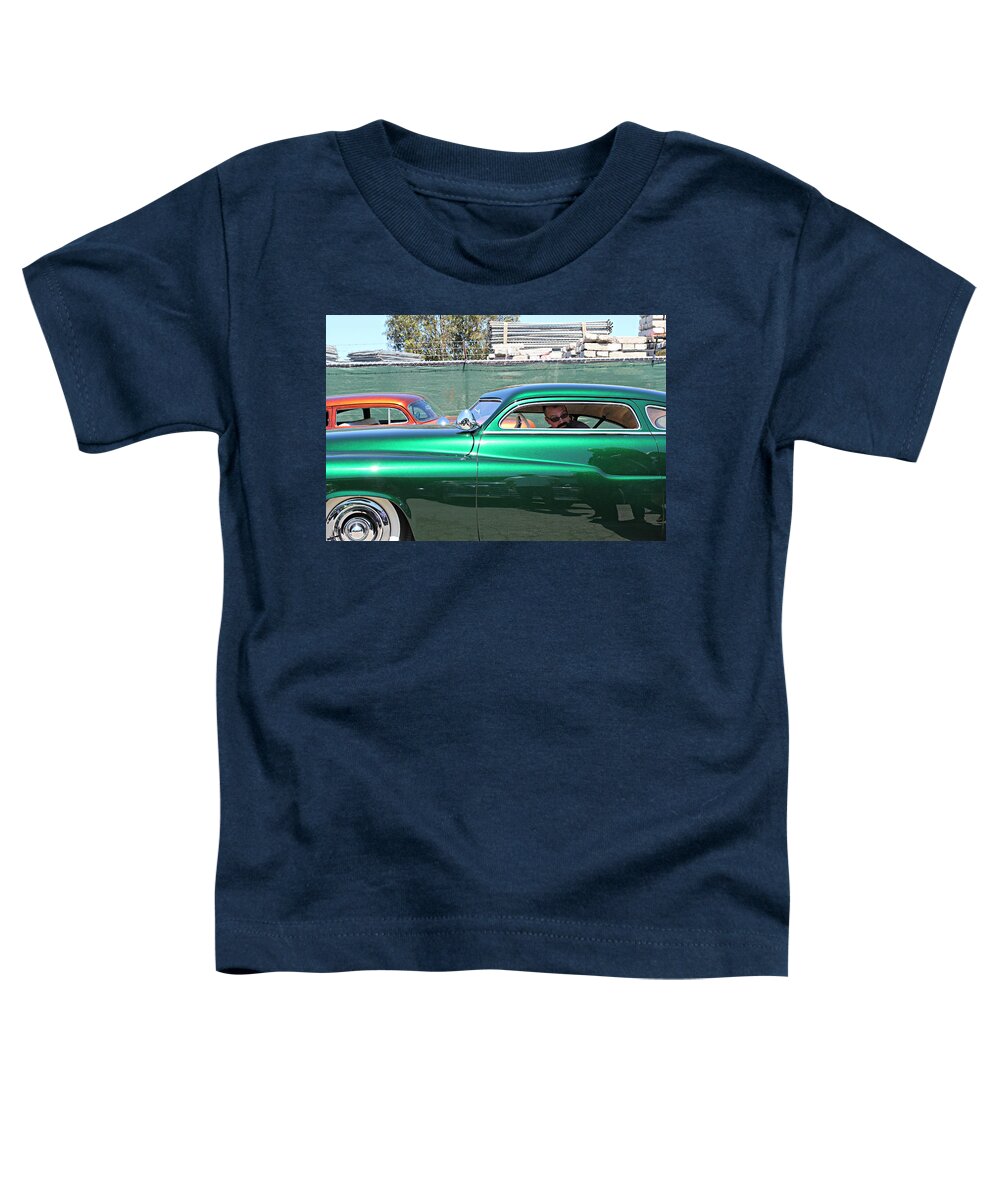 Mercury Toddler T-Shirt featuring the photograph Green Merc by Steve Natale