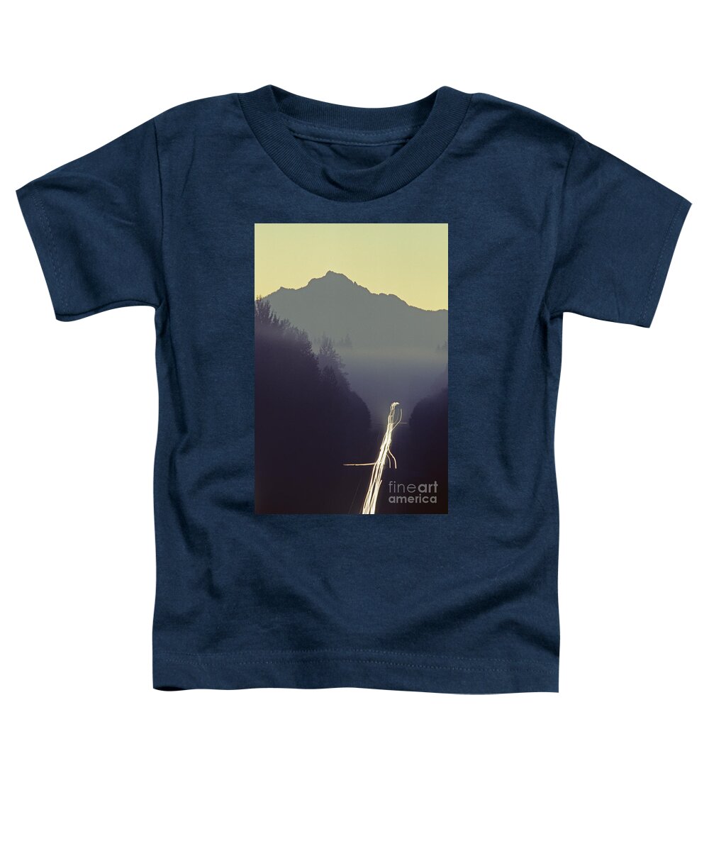 Photography Toddler T-Shirt featuring the photograph Highway with Light Streaks by Jim Corwin