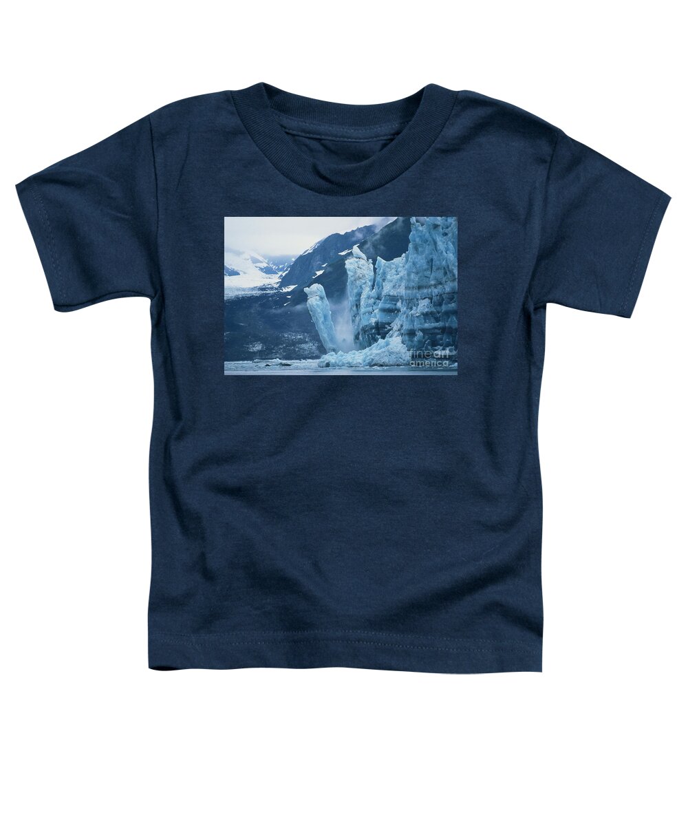 Glacier Toddler T-Shirt featuring the photograph Hubbard Glacier, Calving by Mark Newman