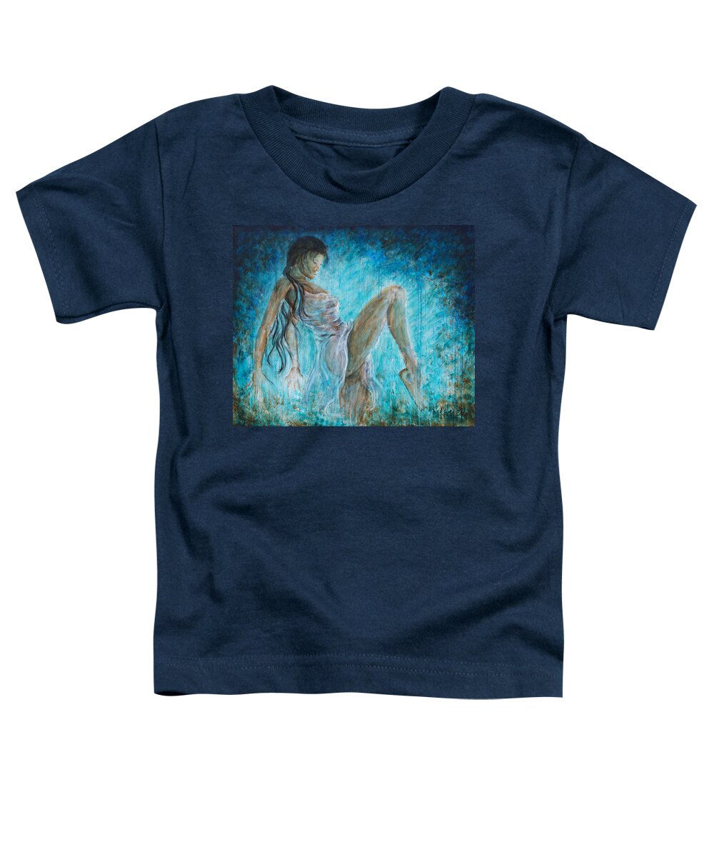 Dance Alone Toddler T-Shirt featuring the painting I Dance Alone by Nik Helbig