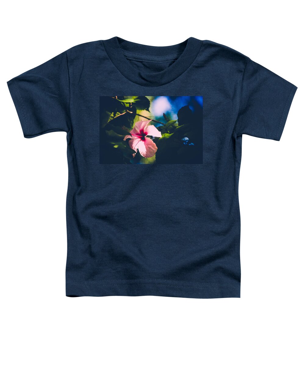 Pink Flower Toddler T-Shirt featuring the photograph In the Tropics by Sara Frank