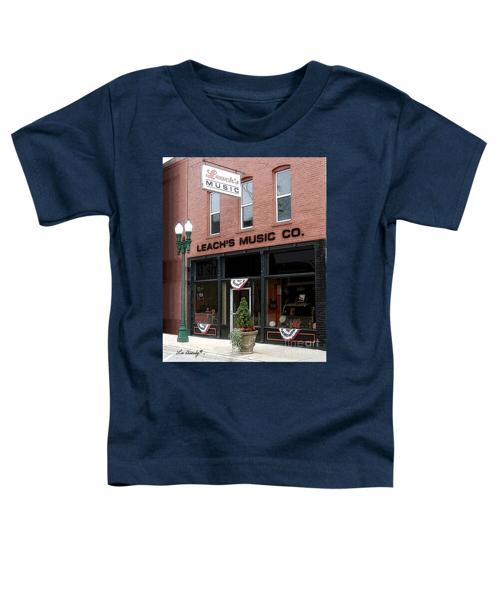 Music Store Toddler T-Shirt featuring the photograph Leach's Music by Lee Owenby