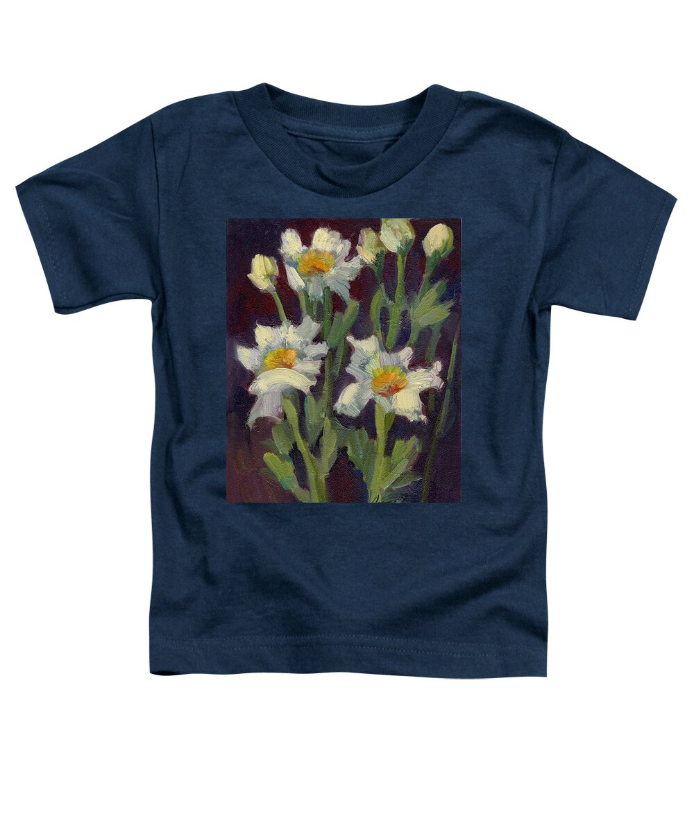 Matilija Toddler T-Shirt featuring the painting Matilija Poppies by Diane McClary